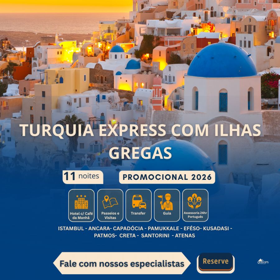 TURQUIA EXPRESS COM GRECIA E ILHAS GREGAS – 12D Q-LTD-PR09